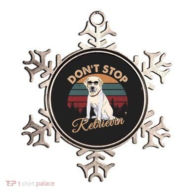 Dont Stop Retrievin Yellow Lab Gift Retro Vintage Meaningful Gift Ornament