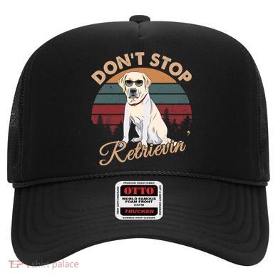 Dont Stop Retrievin Yellow Lab Gift Retro Vintage Meaningful Gift Hat