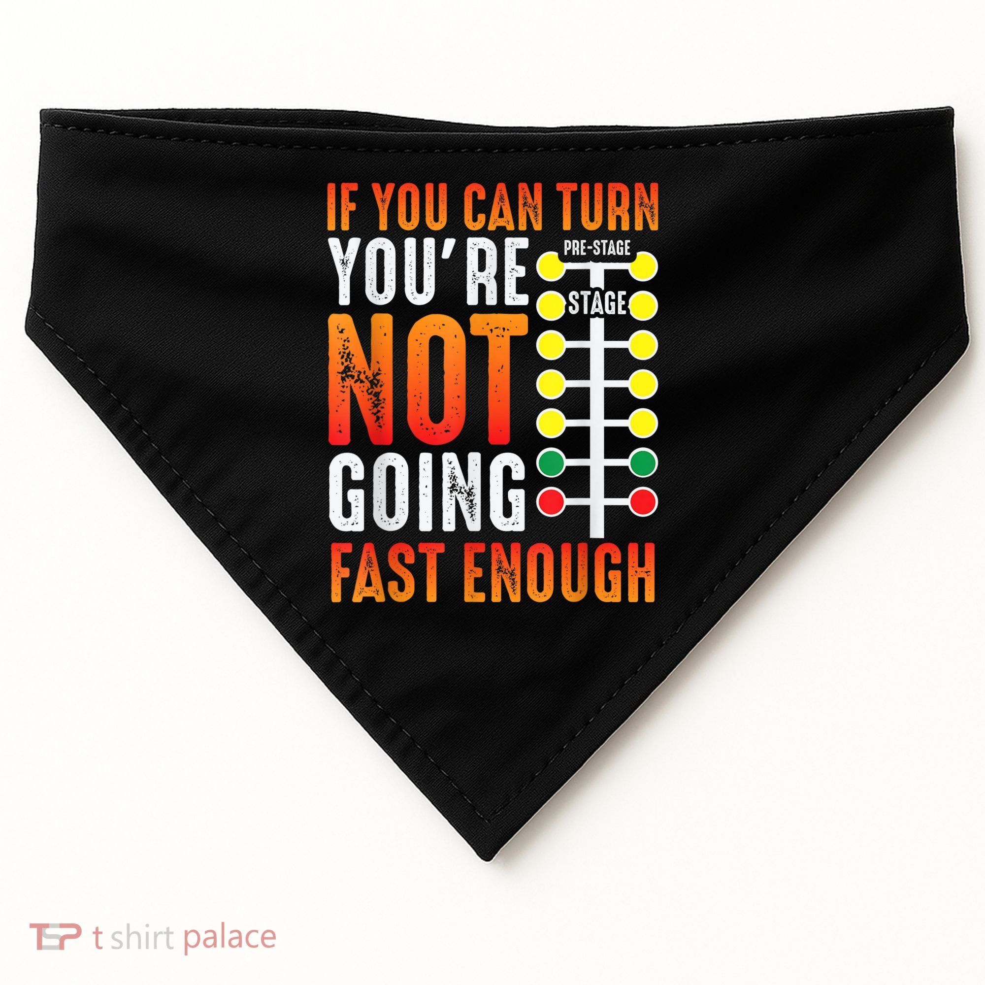 Dragster Saying Race Car Driver Skill Drag Racing USA-Made Doggie Bandana