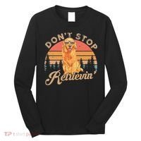 Don't Stop Retrieving Retro Golden Retriever Long Sleeve Shirt thumb 0