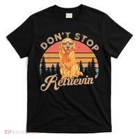 Don't Stop Retrieving Retro Golden Retriever T-Shirt thumb 0