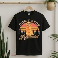 Don't Stop Retrieving Retro Golden Retriever T-Shirt thumb 2