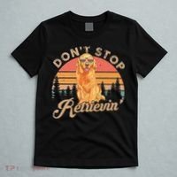 Don't Stop Retrieving Retro Golden Retriever T-Shirt thumb 5