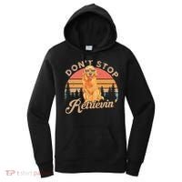 Don't Stop Retrieving Retro Golden Retriever Women's Hoodie thumb 0