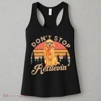 Don't Stop Retrieving Retro Golden Retriever Women's Tank Top thumb 3