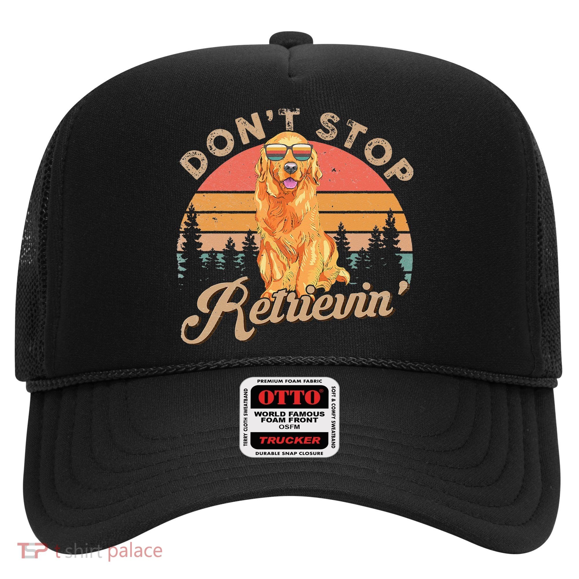 Don't Stop Retrieving Retro Golden Retriever Hat