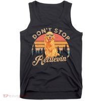 Don't Stop Retrieving Retro Golden Retriever Tank Top thumb 0