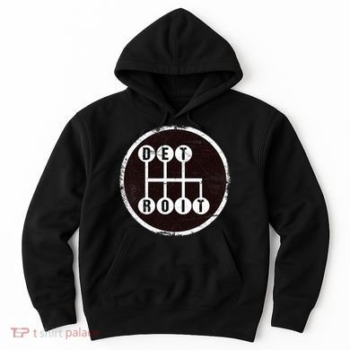 Detroit Stick Shift Design Hoodie