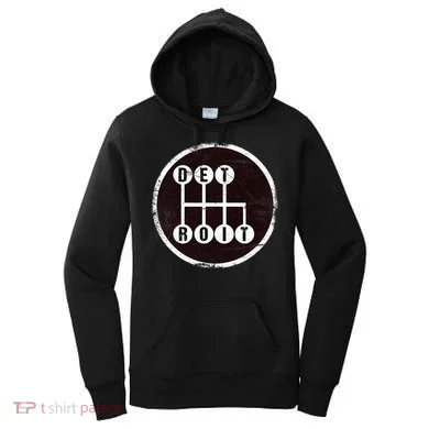 Detroit Stick Shift Design Women's Hoodie