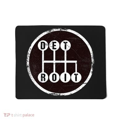 Detroit Stick Shift Design Mousepad