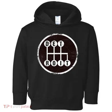 Detroit Stick Shift Design Toddler Hoodie