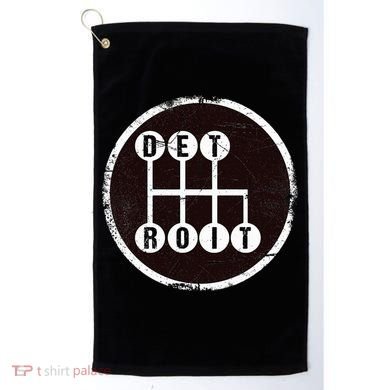 Detroit Stick Shift Design Golf Towel
