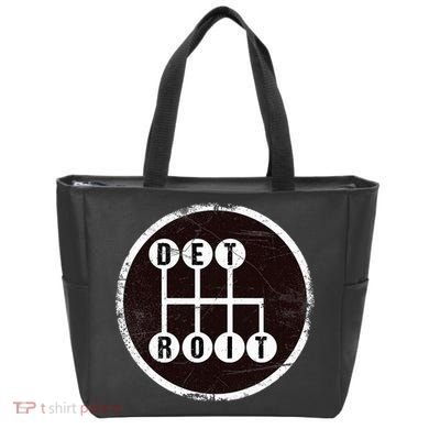 Detroit Stick Shift Design Tote Bag