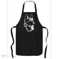 Dog Silhouette Sitting German Shepherd Apron thumb 0