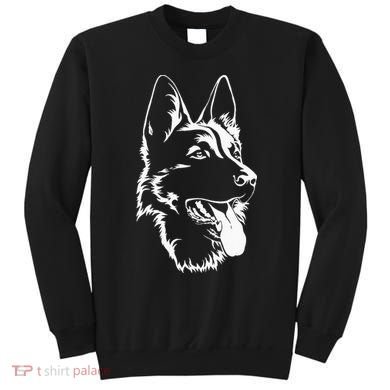Dog Silhouette Sitting German Shepherd Sweatshirt