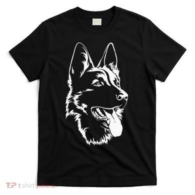 Dog Silhouette Sitting German Shepherd T-Shirt