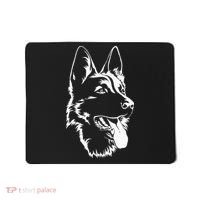 Dog Silhouette Sitting German Shepherd Mousepad thumb 0