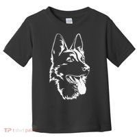 Dog Silhouette Sitting German Shepherd Toddler T-Shirt thumb 0