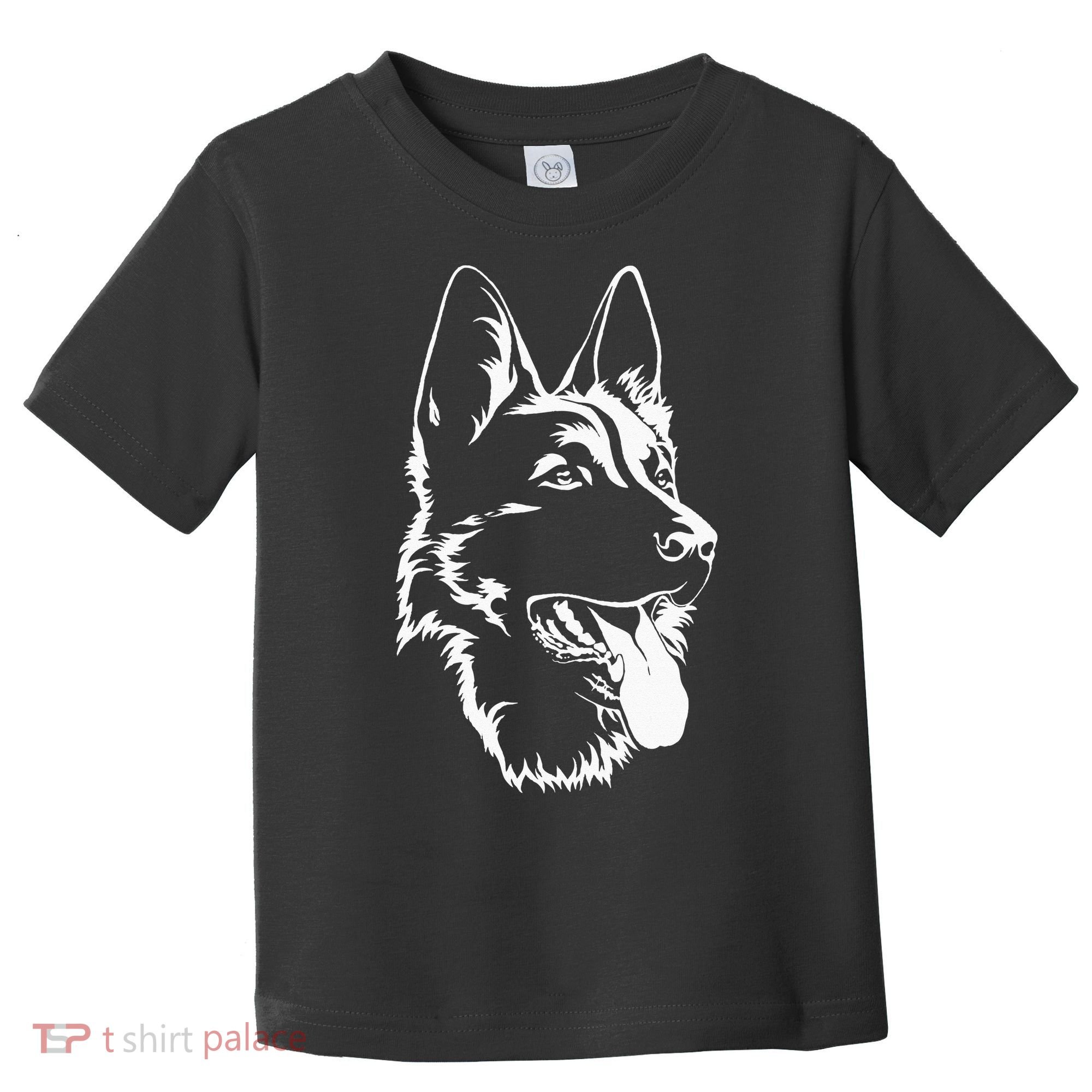 Dog Silhouette Sitting German Shepherd Toddler T-Shirt