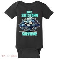 Daily Shitstorm Survivor Baby Bodysuit thumb 0