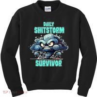 Daily Shitstorm Survivor Kids Sweatshirt thumb 0