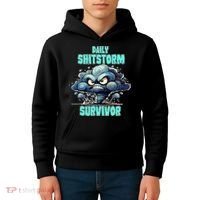 Daily Shitstorm Survivor Kids Hoodie thumb 4