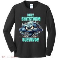 Daily Shitstorm Survivor Kids Long Sleeve Shirt thumb 0
