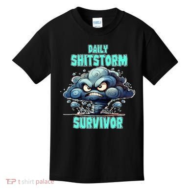 Daily Shitstorm Survivor Kids T-Shirt