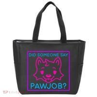 Did Someone Say Pawjob Tote Bag thumb 0