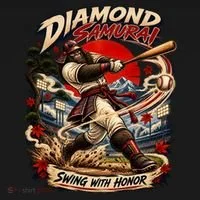 Diamond Samurai – Swing With Honor Bigfoot Baseball Doggie Tank thumb 4
