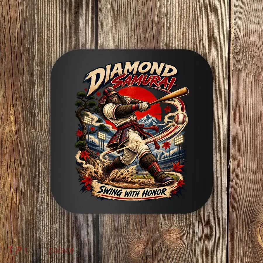 Diamond Samurai – Swing With Honor Bigfoot Baseball Coaster