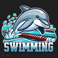 Dolphin Swimming Sports Fan Cartoon Style Beanie thumb 2