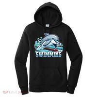 Dolphin Swimming Sports Fan Cartoon Style Women's Hoodie thumb 0