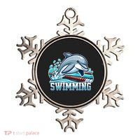 Dolphin Swimming Sports Fan Cartoon Style Ornament thumb 0