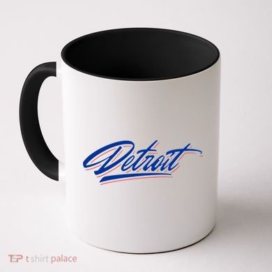 Detroit Sports Script Coffee Mug