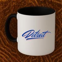 Detroit Sports Script Coffee Mug thumb 2