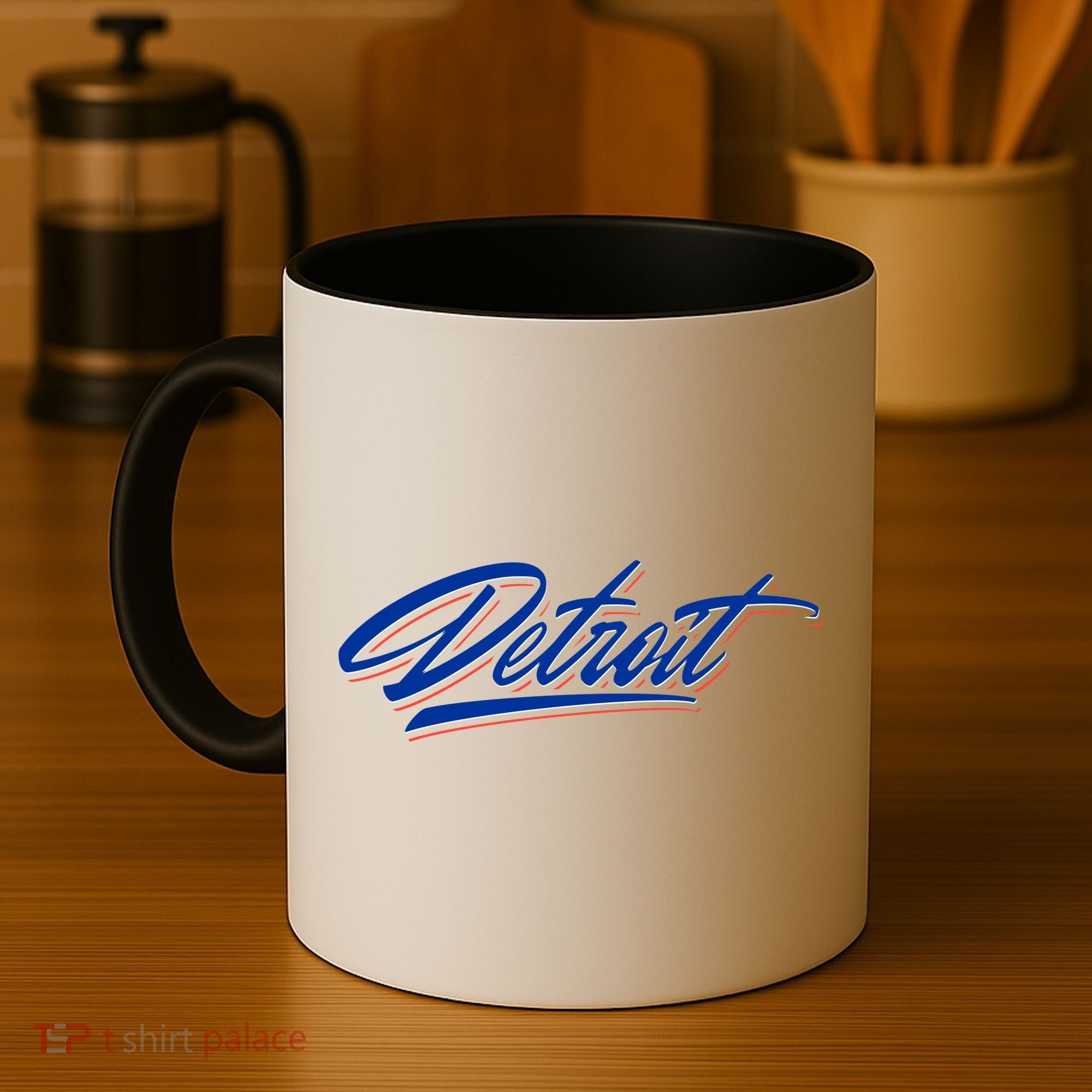 Detroit Sports Script Coffee Mug