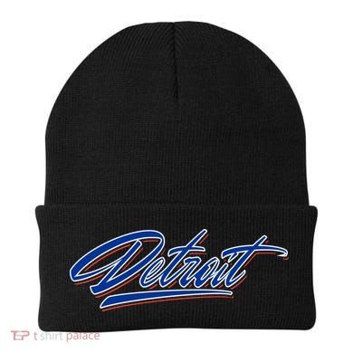 Detroit Sports Script Beanie