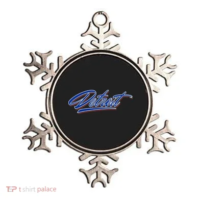 Detroit Sports Script Ornament