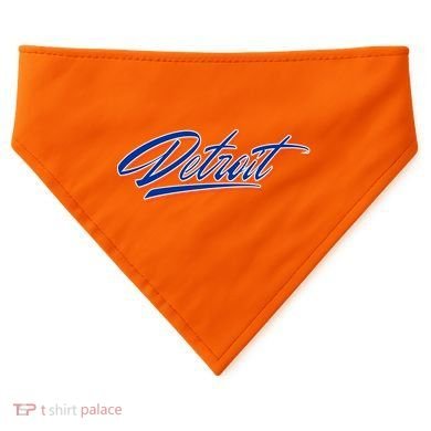 Detroit Sports Script USA-Made Doggie Bandana