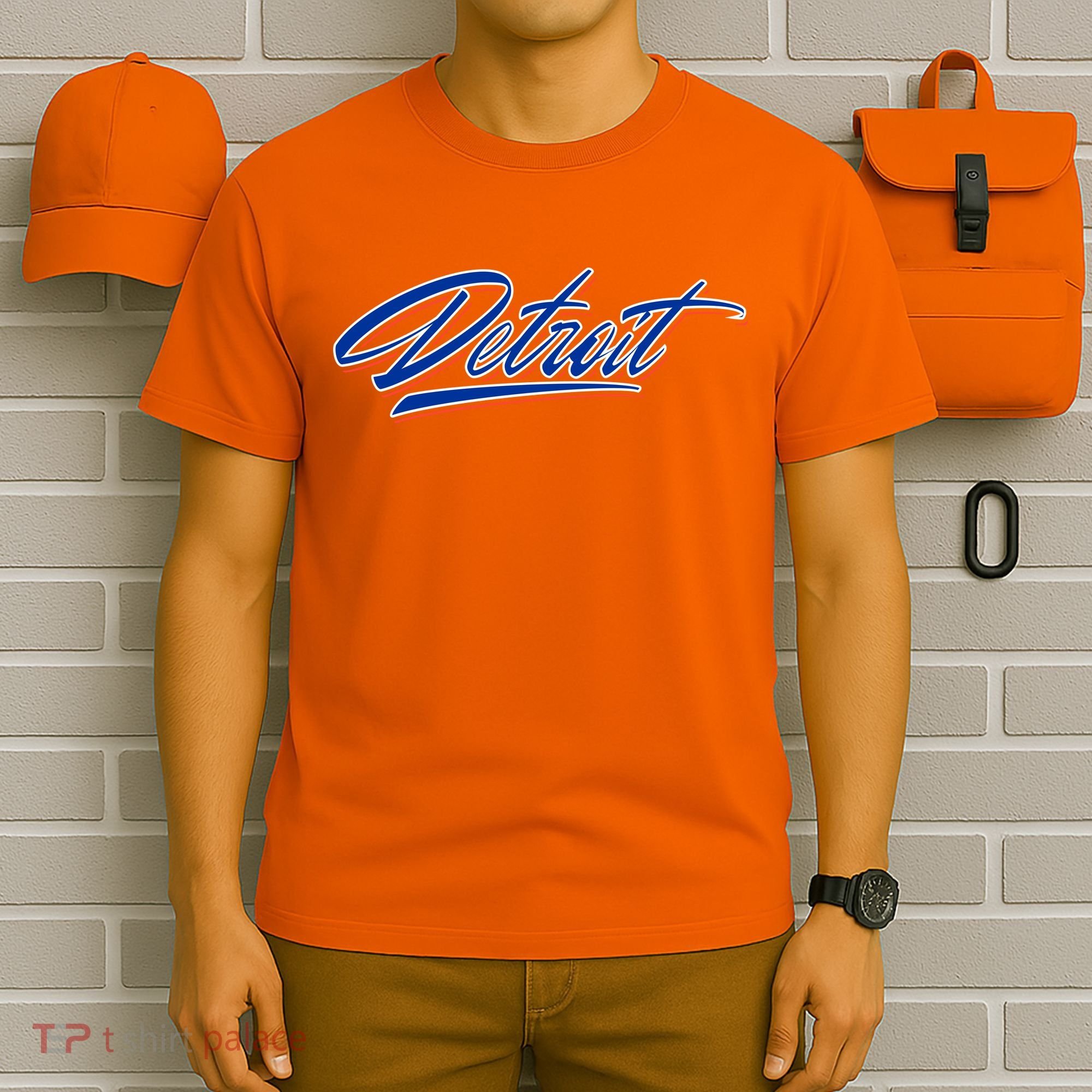 Detroit Sports Script T-Shirt