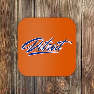 Detroit Sports Script Coaster