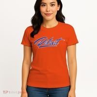 Detroit Sports Script Women's T-Shirt thumb 4