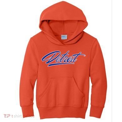 Detroit Sports Script Kids Hoodie
