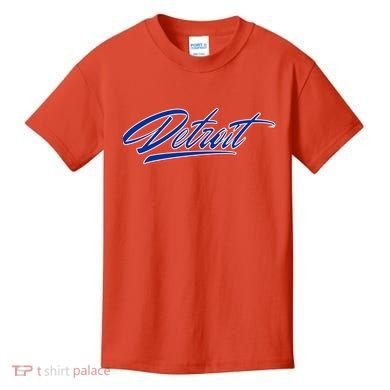 Detroit Sports Script Kids T-Shirt