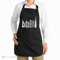 Dubai Skyline Souvenir Famous Buildings Typography Apron thumb 2