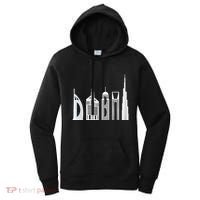 Dubai Skyline Souvenir Famous Buildings Typography Women's Hoodie thumb 0