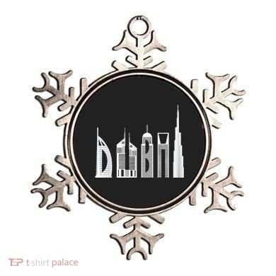 Dubai Skyline Souvenir Famous Buildings Typography Ornament