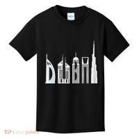 Dubai Skyline Souvenir Famous Buildings Typography Kids T-Shirt thumb 0