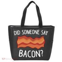 Did Someone Say Bacon Funny Bacon Lover Gift Love Bacon Tote Bag thumb 0